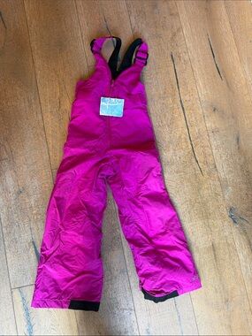 Columbia Bright Magenta Kids Snow Pants with Adjustable Straps